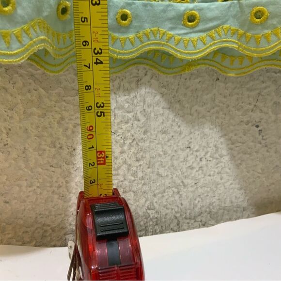 SALONI Jesse Broderie Anglaise Cotton Mini Dress In Green - Picture 12 of 12